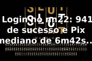 📊 Login no nn22: 94,1% de sucesso e Pix mediano de 6m42s (amostra 1.284)